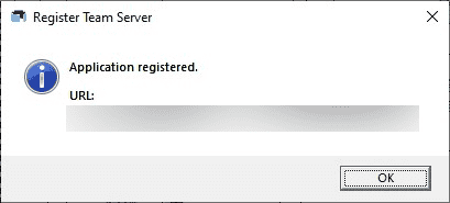 Application registered