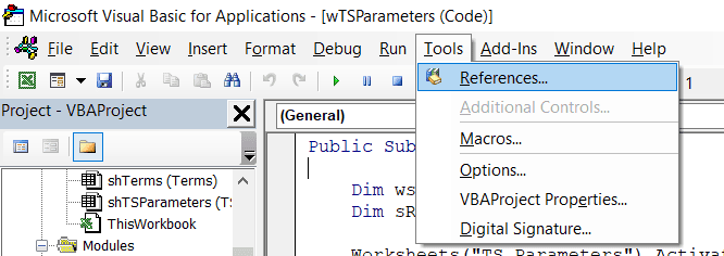 Display references Display references